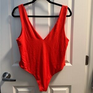 House of Harlow 1960 Vibrant Red Bodysuit